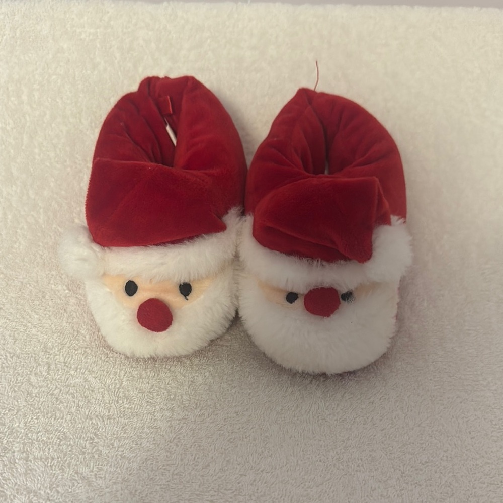 The Children's Place Red Santa Kids Slippers